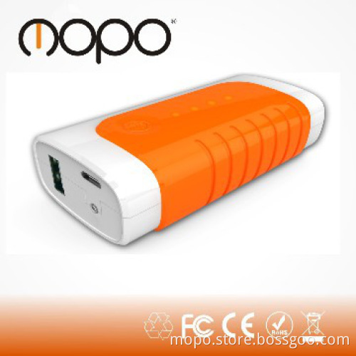 5200mAH power bank for mobiles 5V 1A output with LED torch
